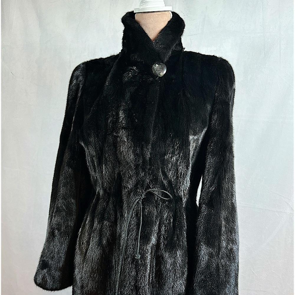 Blackglama Mink Fur Coat, Full Length Fur Coat High Quality American Fur 2023